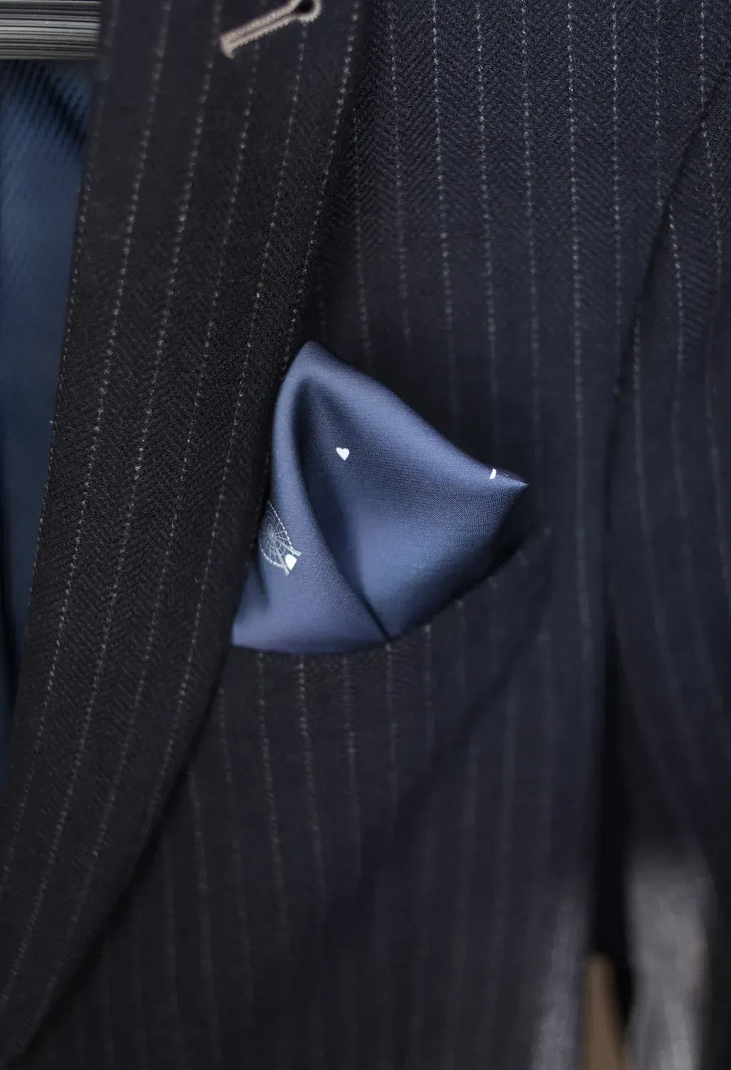 "My Kharkiv" Pocket Square (Dark blue)