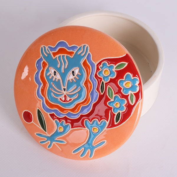 Ceramic box "Zodiac ZviroKroot" Tiger