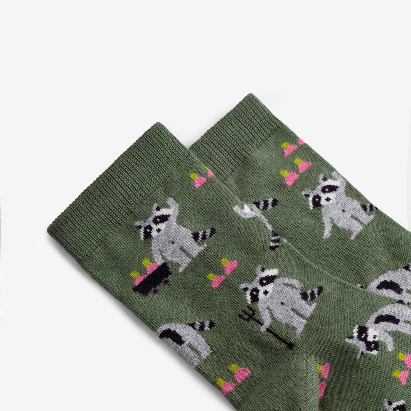 Socks "Raccoons Gardeners"