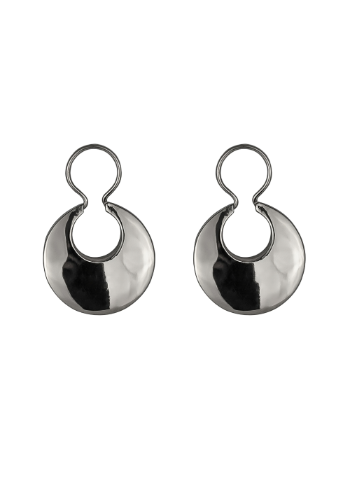Earrings "Half Moon" in Silver
