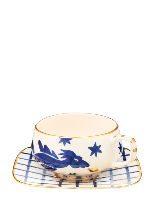 Cup and Saucer with Dragon