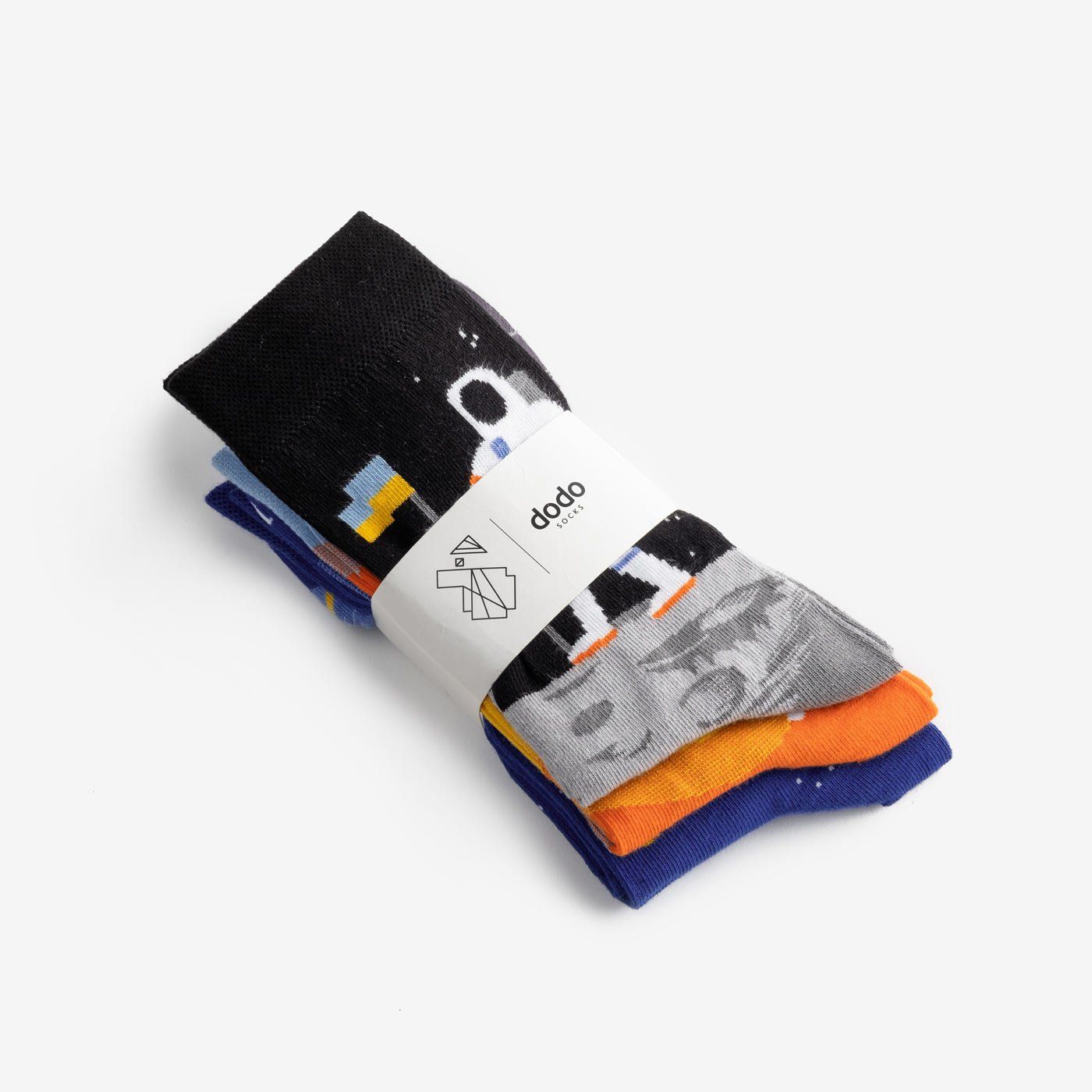 Socks "Space Oddity" set of 3